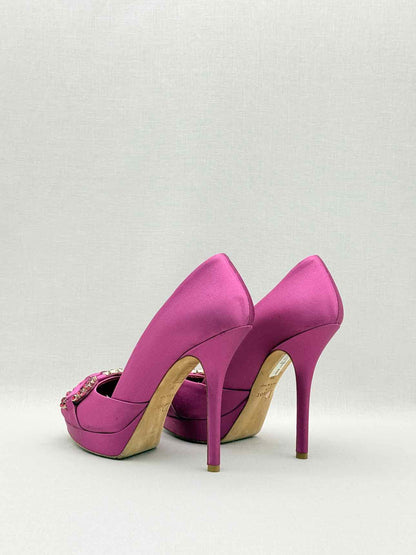 DIOR Fuchsia Crystal Embellished Size EU 38 Pumps