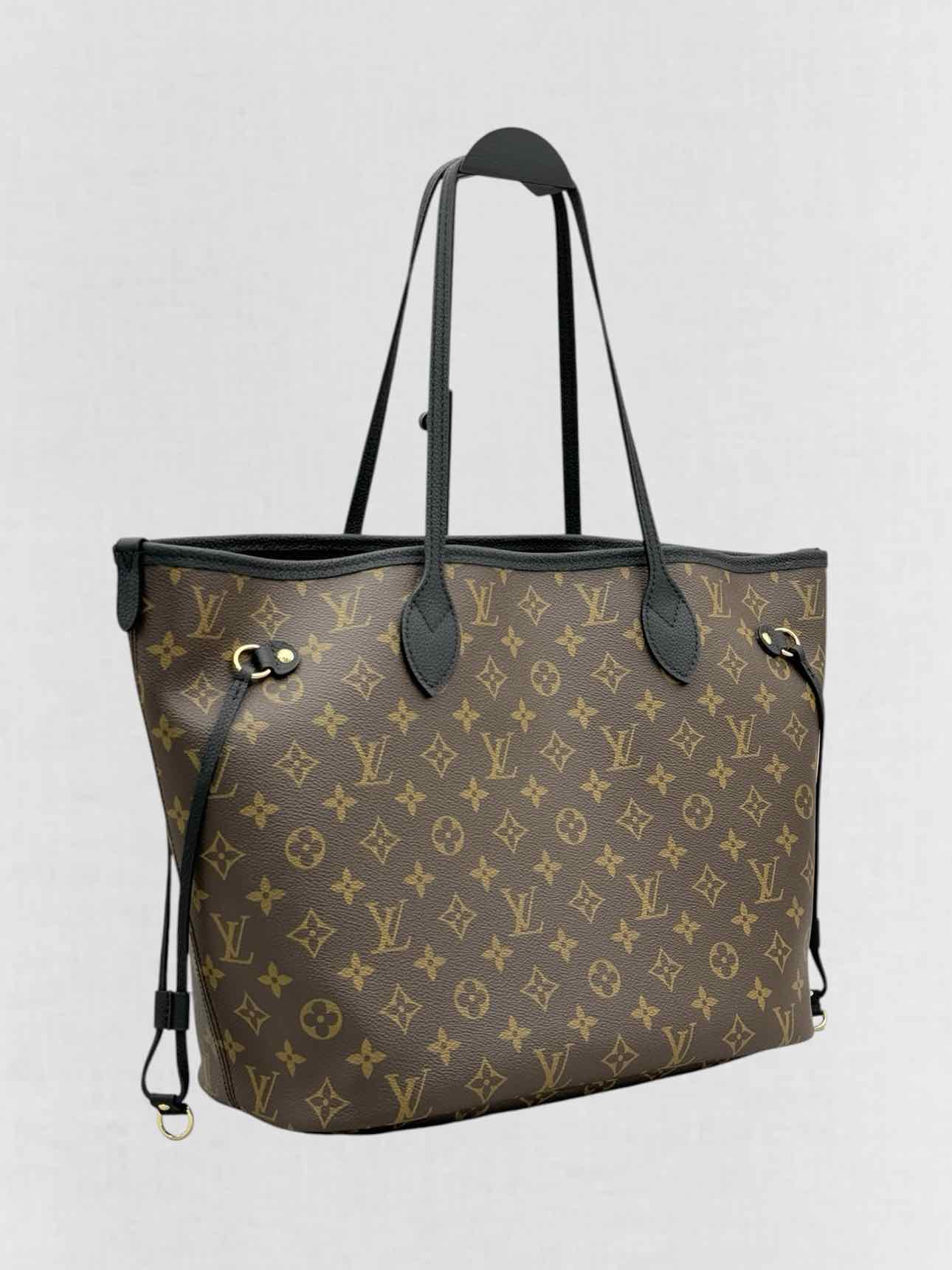 LOUIS VUITTON Brown & Black Monogram Tote Bag