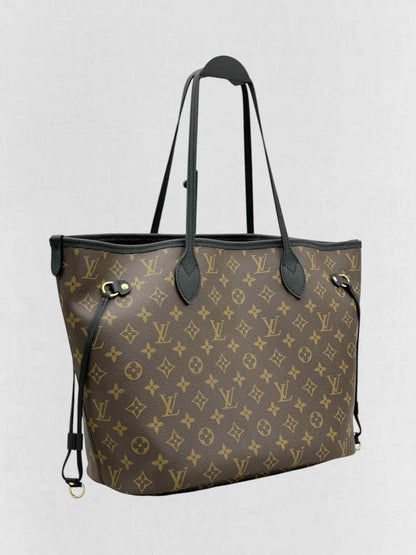 LOUIS VUITTON Brown & Black Monogram Tote Bag