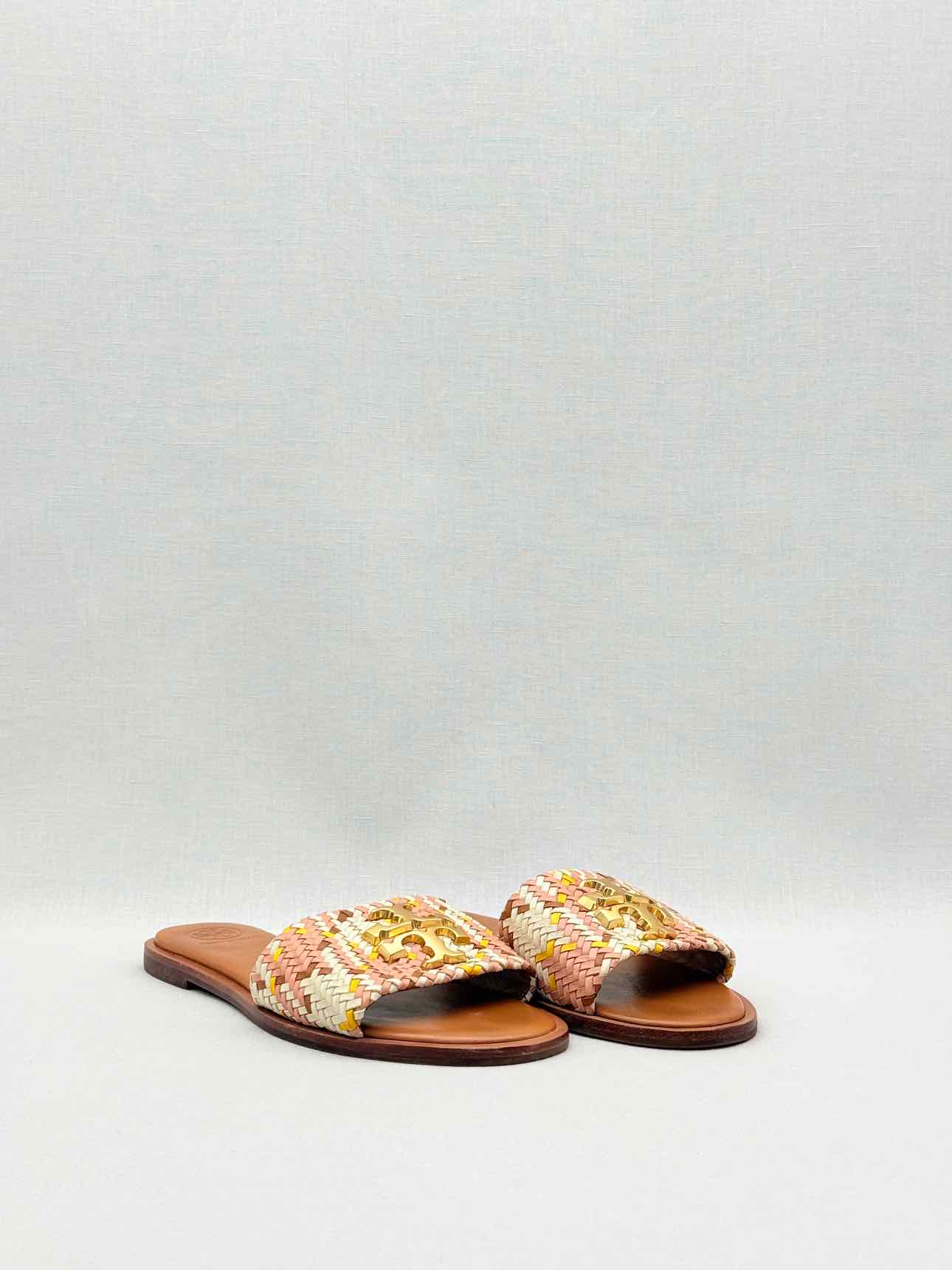 TORY BURCH Everly Pink Multicolor Size EU 36 Flat Shoes
