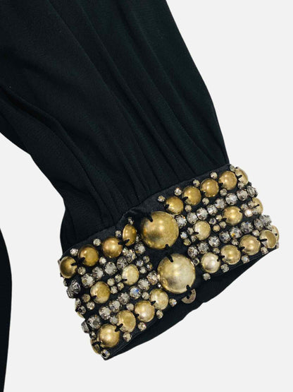 ROBERTO CAVALLI Black Size US 8 Knee Length Dress