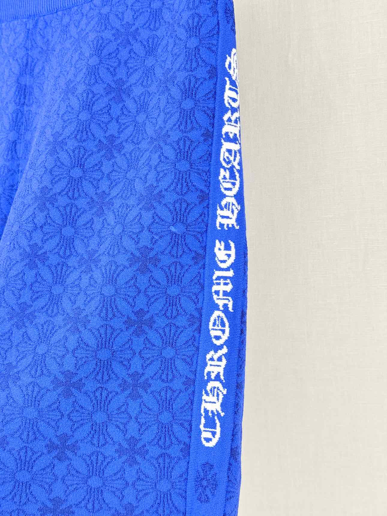 CHROME HEARTS Blue Monogram Size Small Shorts