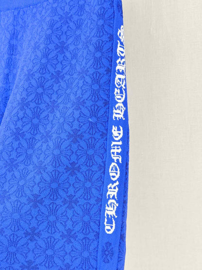 CHROME HEARTS Blue Monogram Size Small Shorts