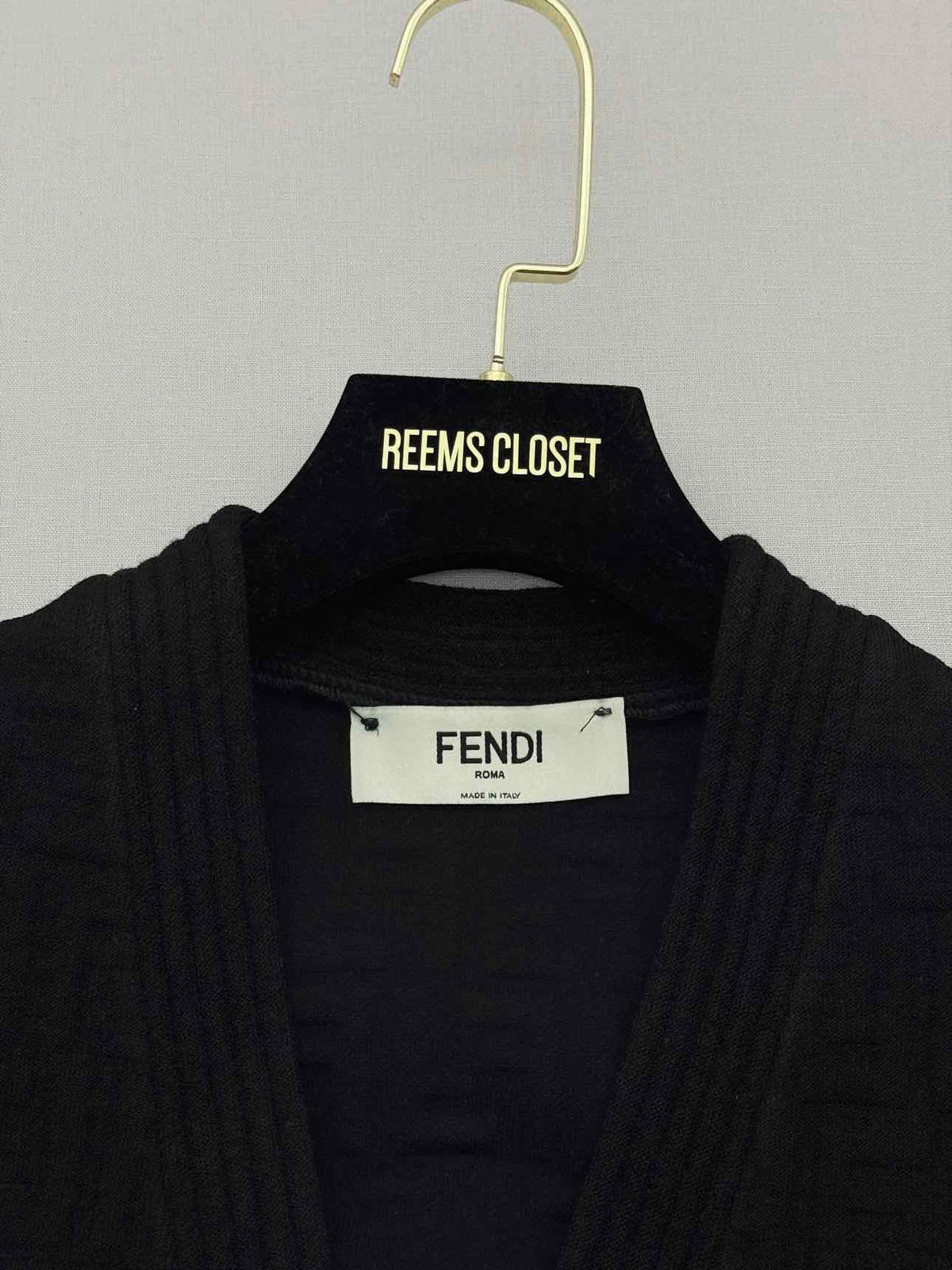 FENDI FF Jacquard Black Size US 2 Cardigan