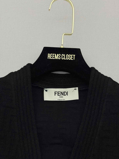 FENDI FF Jacquard Black Size US 2 Cardigan