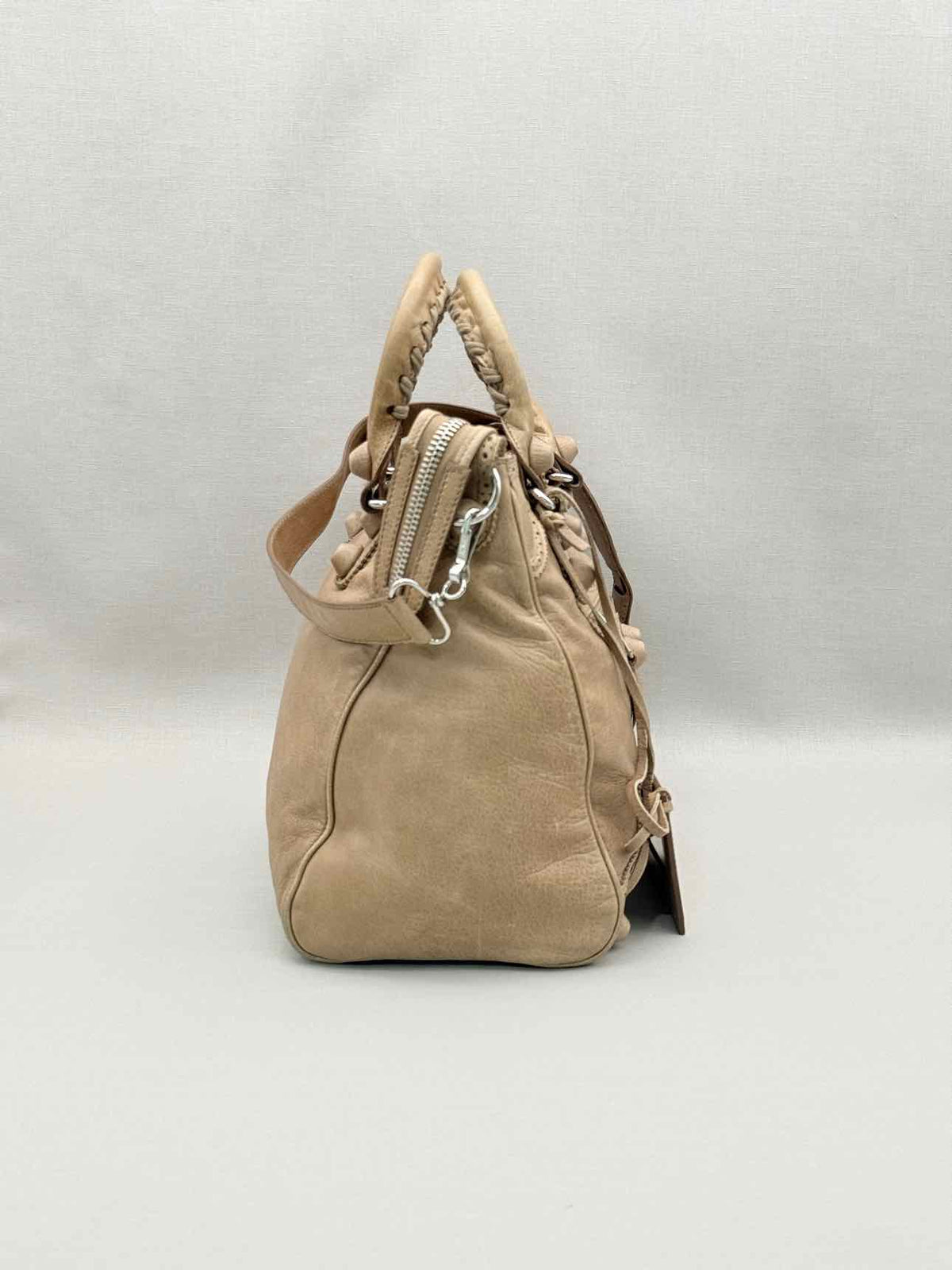BALENCIAGA Motorcross Beige Top Handle