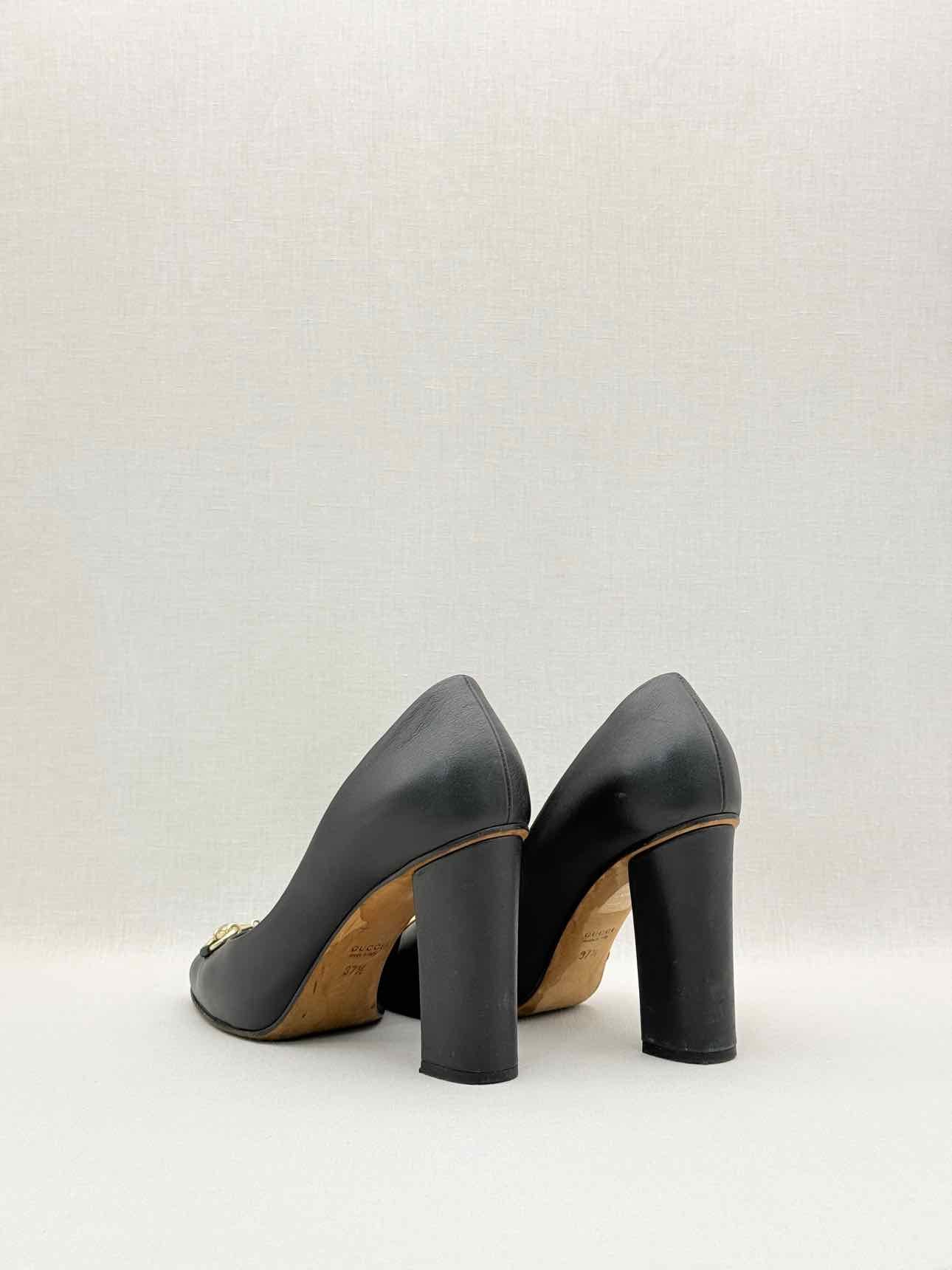 GUCCI Horsebit Black Size EU 37.5 Pumps