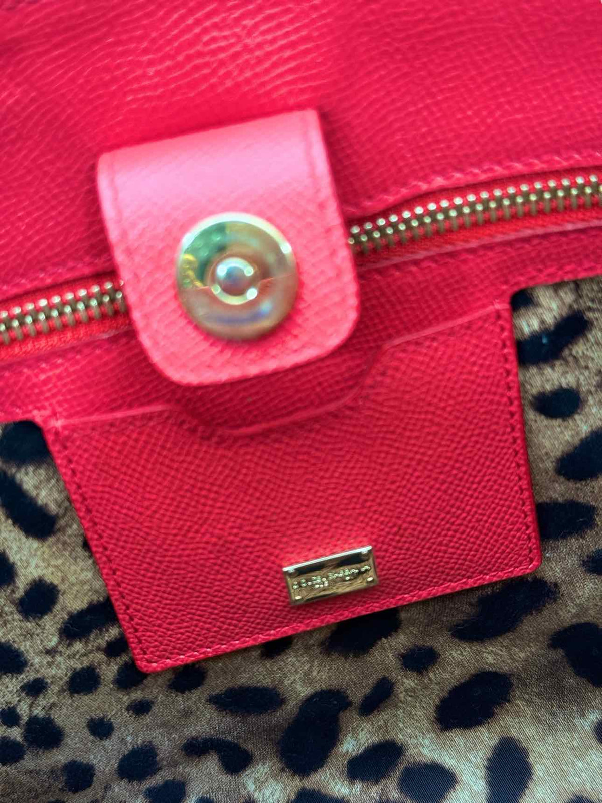 DOLCE & GABBANA Sicily Red Top Handle