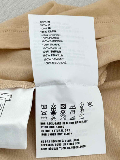 MIU MIU Beige Logo Size Small T-shirt