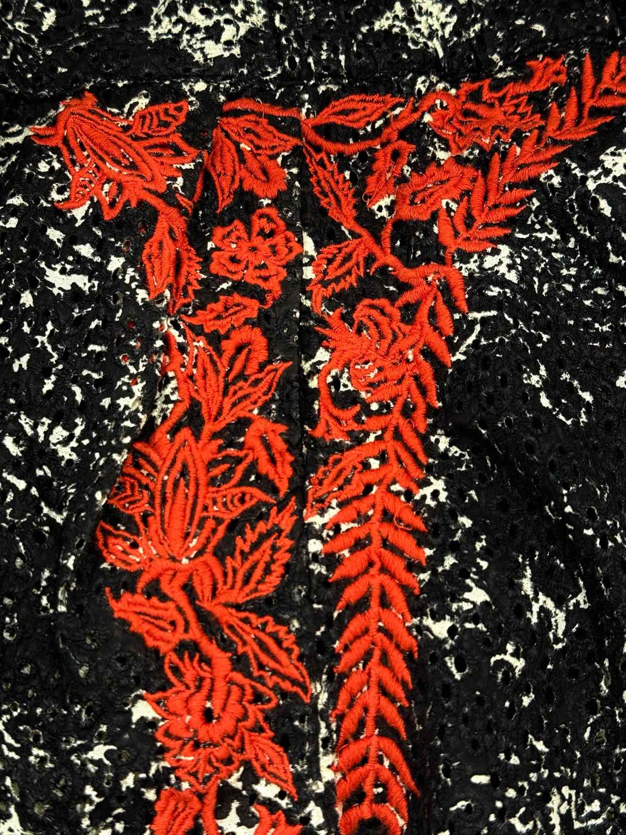 ISABEL MARANT Black & Red Size US 6 Top & Shorts Outfit