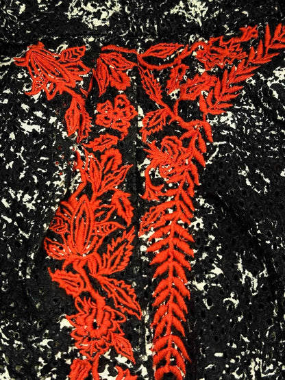 ISABEL MARANT Black & Red Size US 6 Top & Shorts Outfit