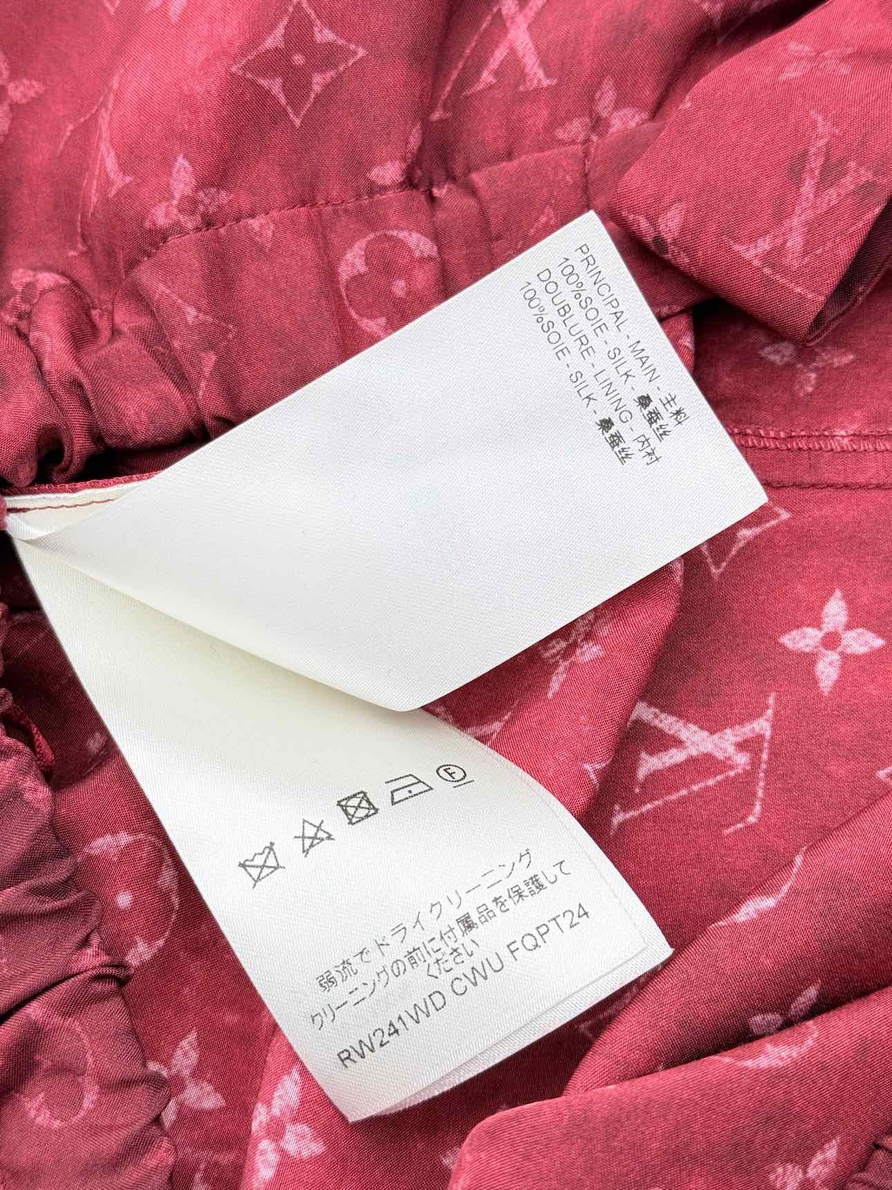 LOUIS VUITTON Red Monogram Size US 4 Pants
