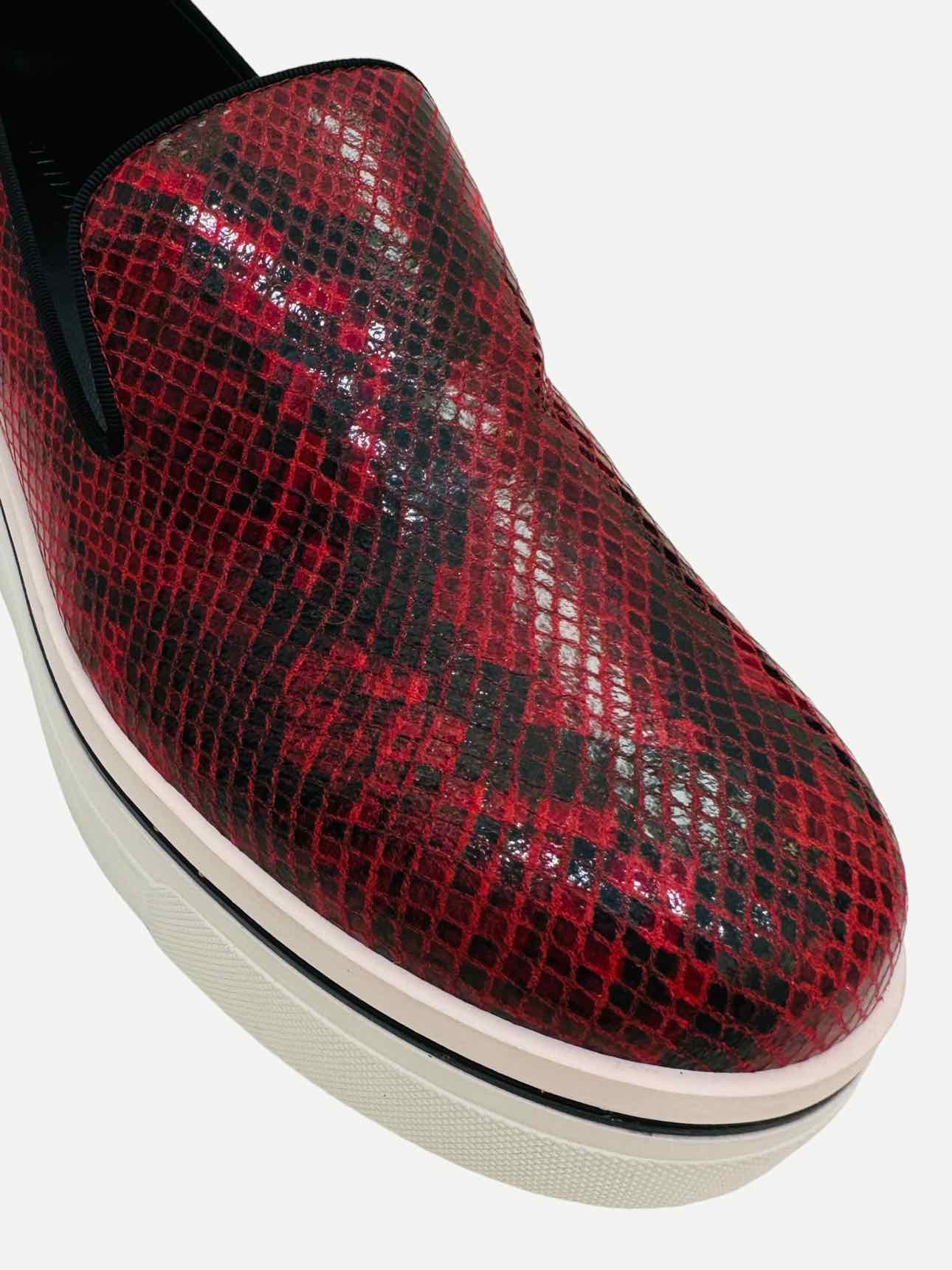 STELLA MCCARTNEY Platform Red & Black Loafers 41