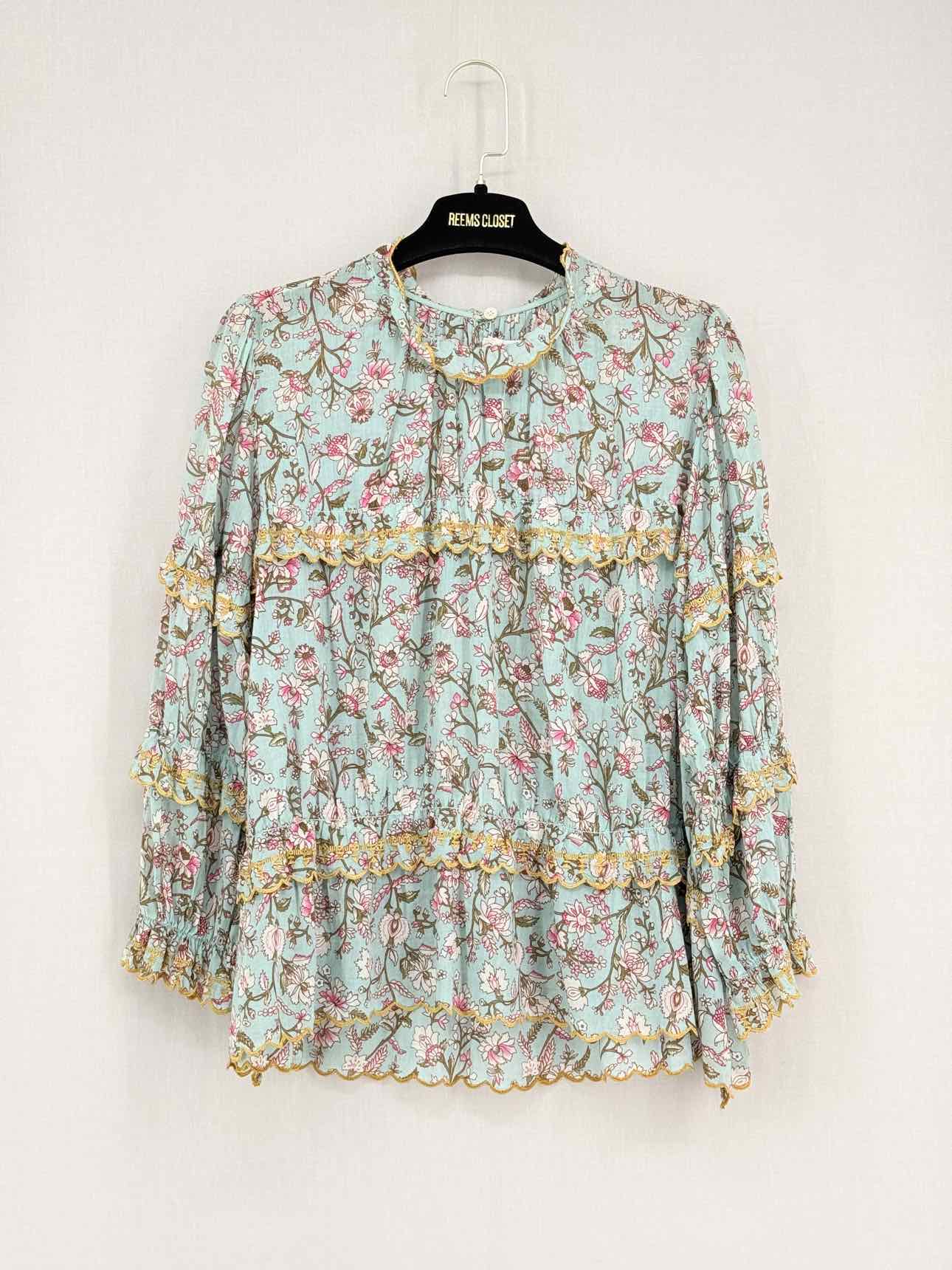 ISABEL MARANT ETOILE Blue Multicolor Size US 2 Blouse