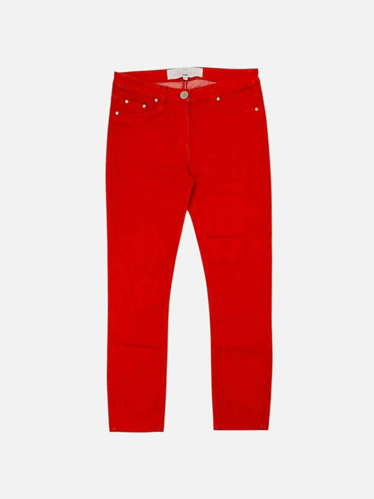 ELISABETTA FRANCHI Straight cut Red Size 29 Jeans