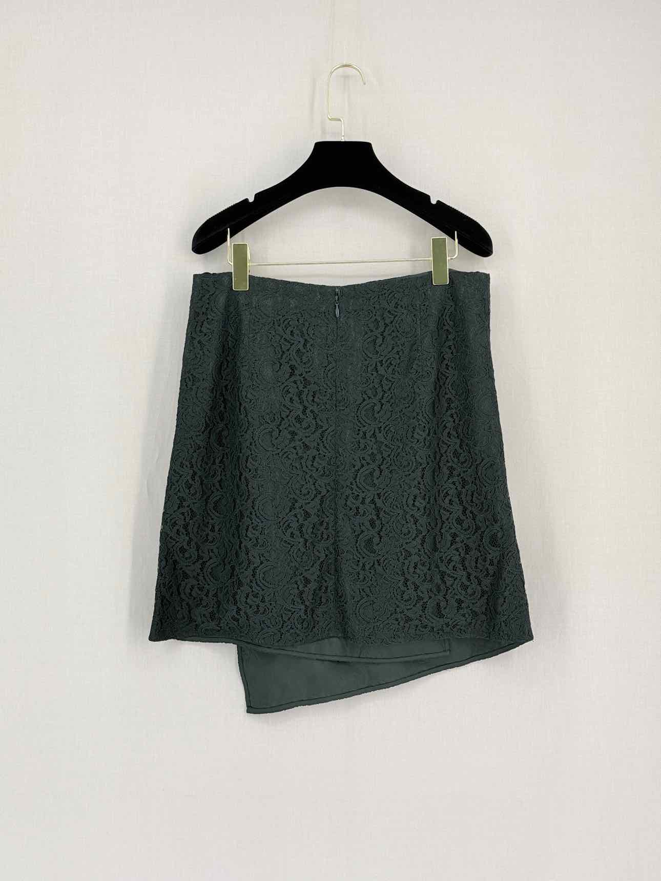 CARVEN Khaki Floral Size US 10 Mini Skirt