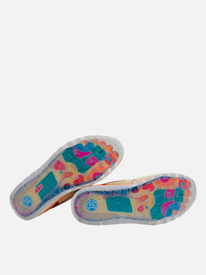 NIKE Beige Multi-Color Size EU 42.5 Sneakers