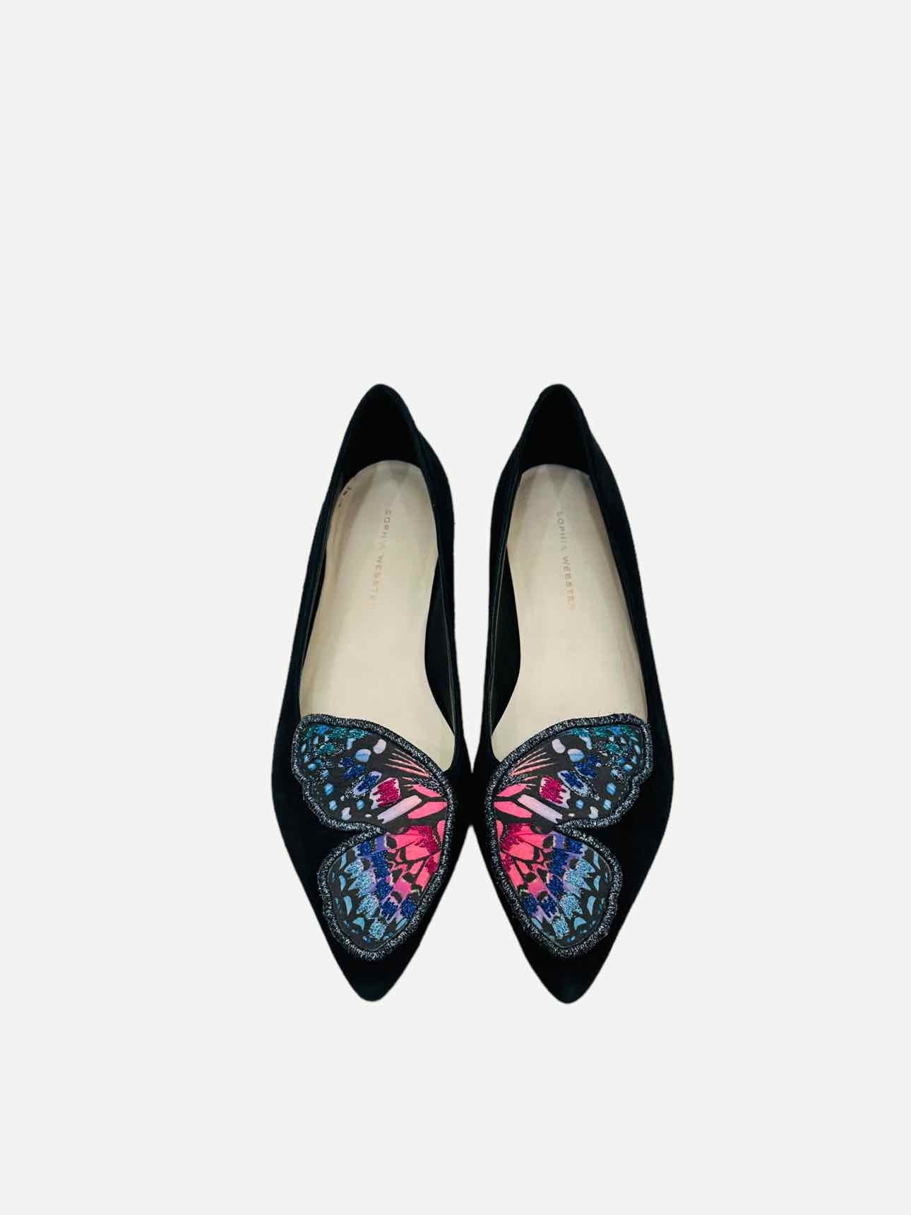 SOPHIA WEBSTER Black Multicolor Ballet Flats