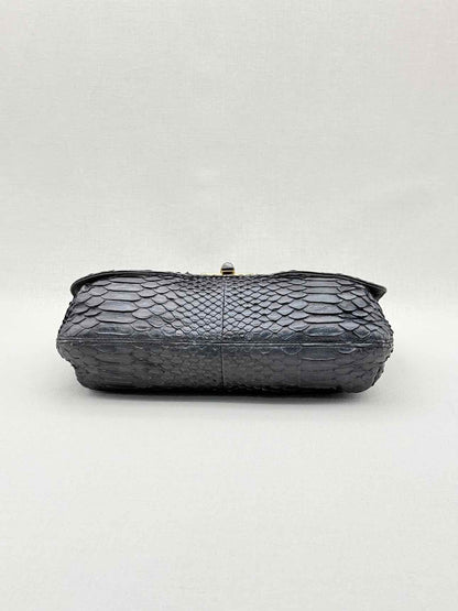 LANVIN Bow Navy Shoulder Bag