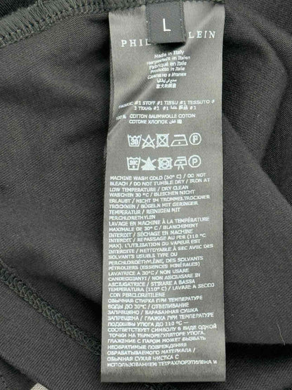 PHILIPP PLEIN Black Print Size Large T-shirt