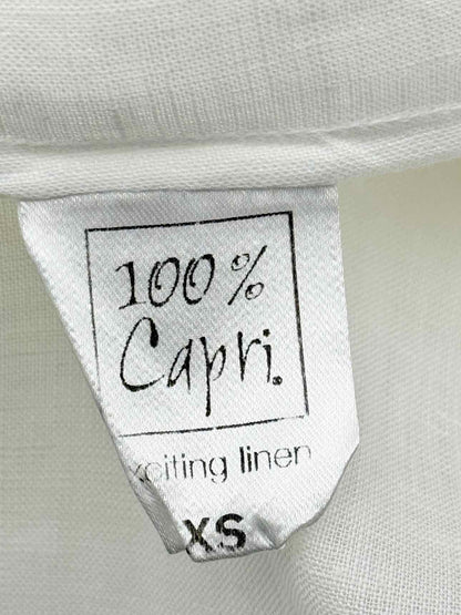 100 % CAPRI Origami White Size XSmall Long Dress