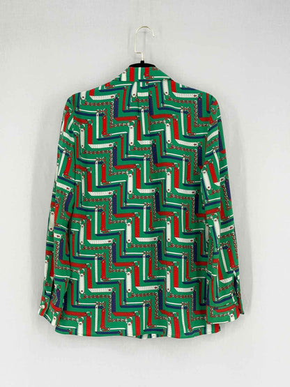 GUCCI Green Multicolor Printed Size US 6 Outfit Set