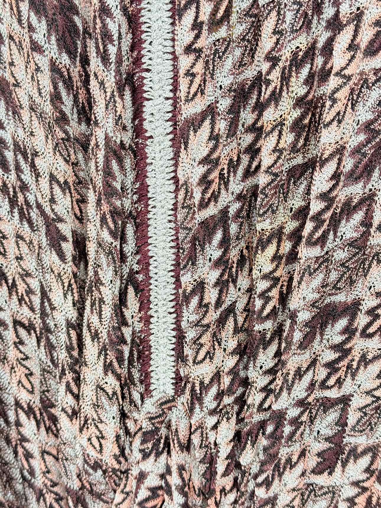MISSONI Kaftan Brown, Peach & Silver Size US 4 Top