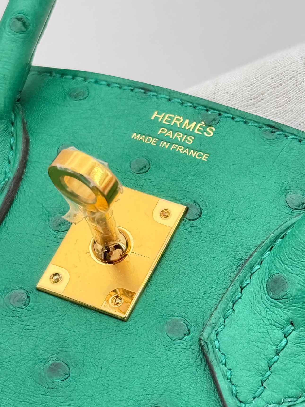 HERMES Birkin Vert Vertigo Top Handle