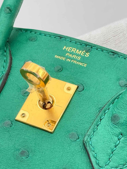 HERMES Birkin Vert Vertigo Top Handle