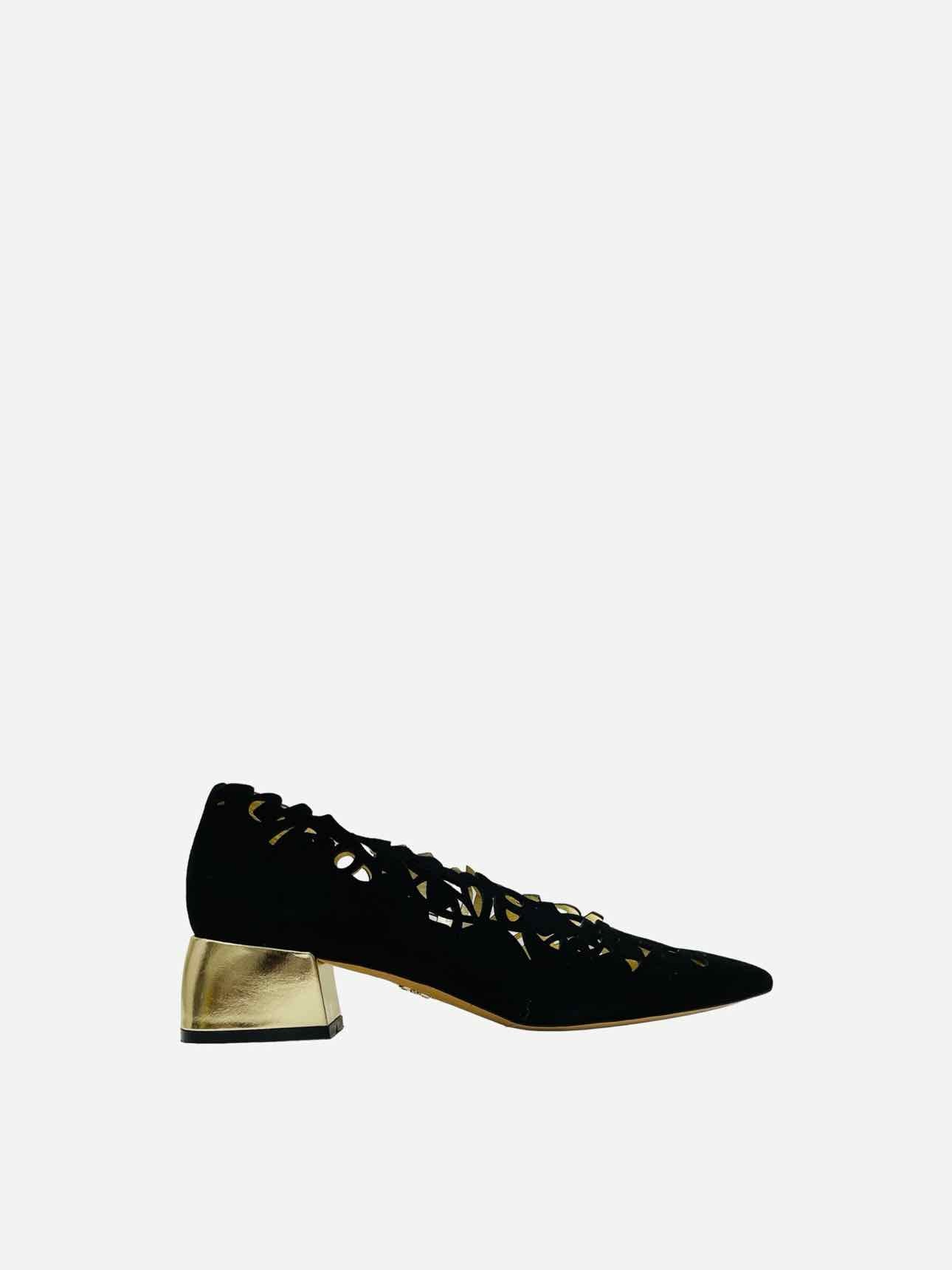 AE Black & Gold Pumps