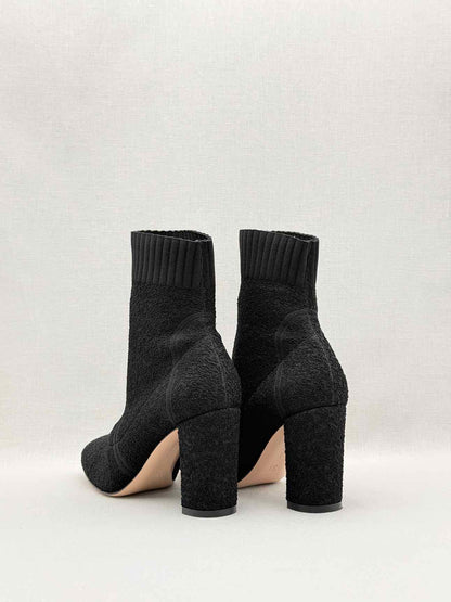 GIANVITO ROSSI Sock Black Size EU 37.5 Ankle Boots