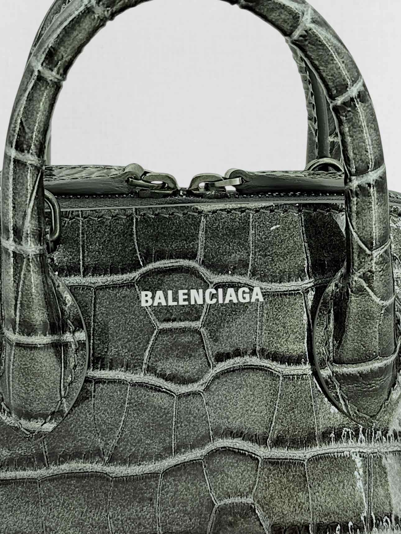 BALENCIAGA Ville Grey Top Handle
