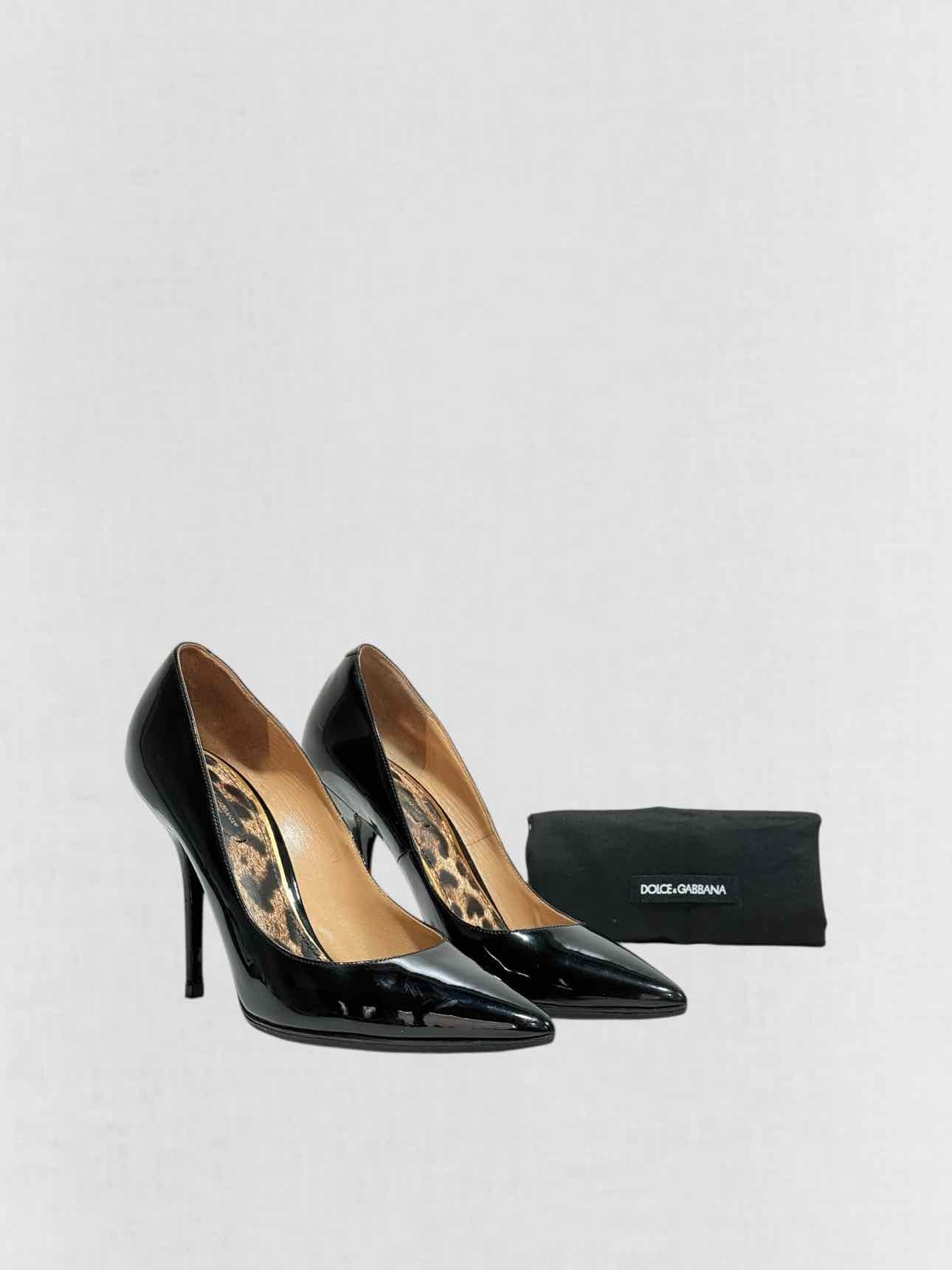 DOLCE & GABBANA Pointed Toe Black Size EU 39 Pumps