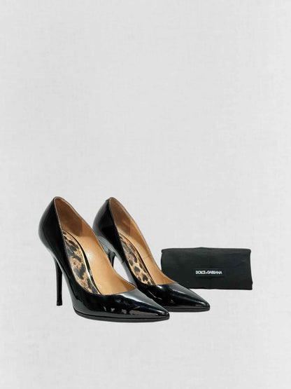 DOLCE & GABBANA Pointed Toe Black Size EU 39 Pumps