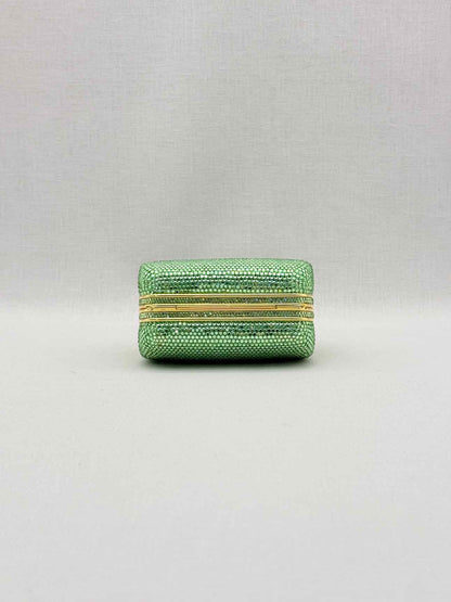 JUDITH LEIBER Minaudière Green Clutch
