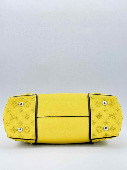 LOUIS VUITTON W Yellow Monogram Tote Bag
