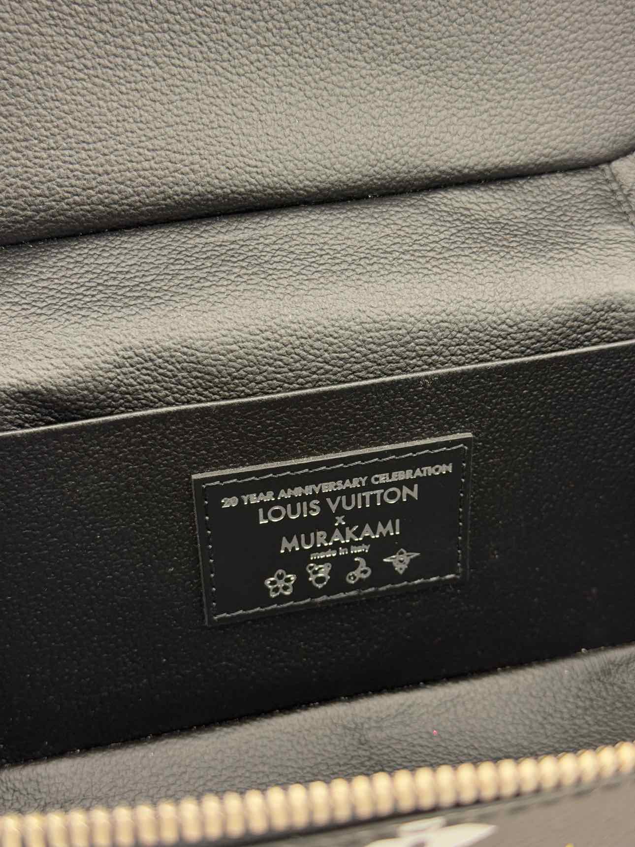 LOUIS VUITTON Nice Black Multicolor Vanity Case