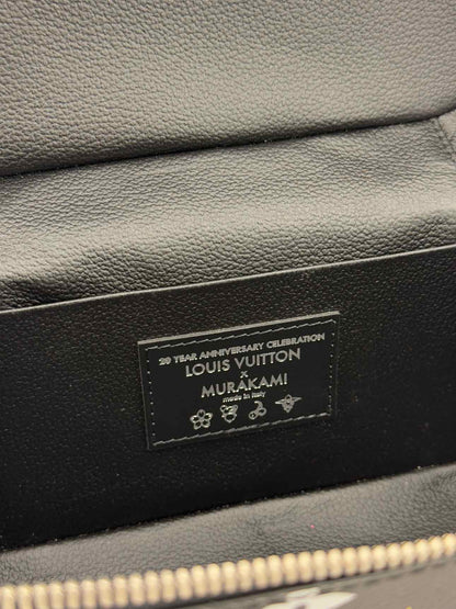 LOUIS VUITTON Nice Black Multicolor Vanity Case