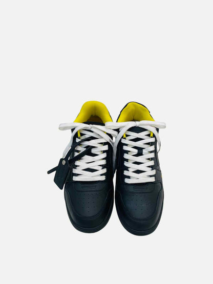 OFF WHITE Out Of Office Black w/ Yellow Sneakers 43