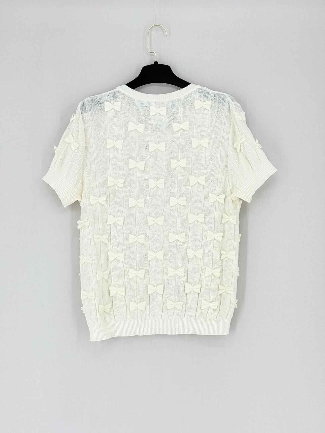 CHANEL 2014 Cream Size US 8 Top