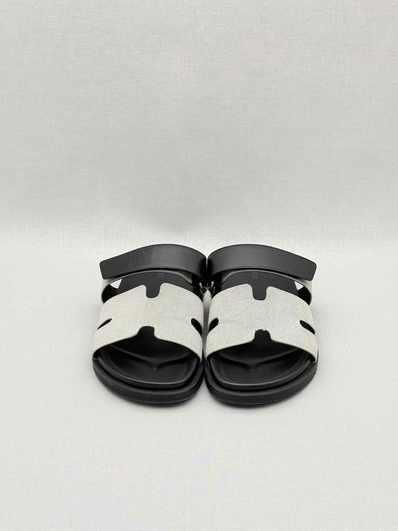 HERMES Chypre Grey Size EU 40 Sandals