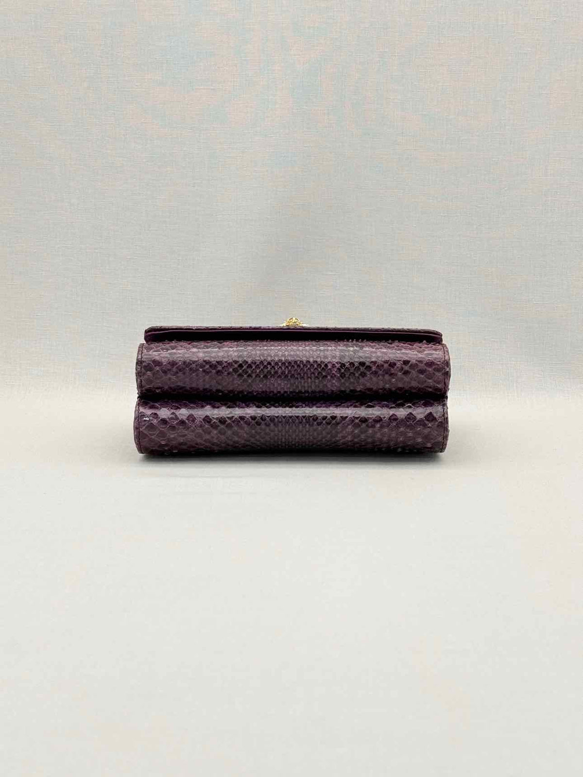DOLCE & GABBANA Crystal Embellished Plum Shoulder Bag