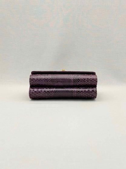 DOLCE & GABBANA Crystal Embellished Plum Shoulder Bag