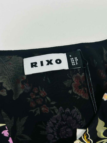 RIXO Plunging V Neck Floral Print Size US 6 Short Dress