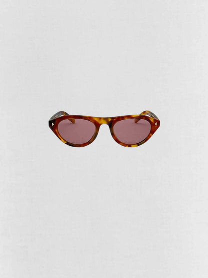 PRADA Brown & Gold Sunglasses