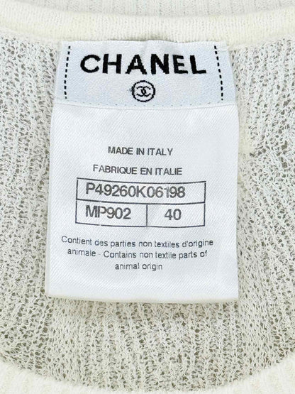 CHANEL 2014 Cream Size US 8 Top