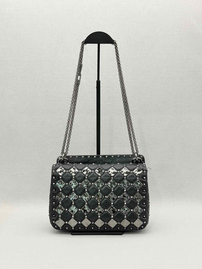 VALENTINO Rockstud Spike Black Shoulder Bag