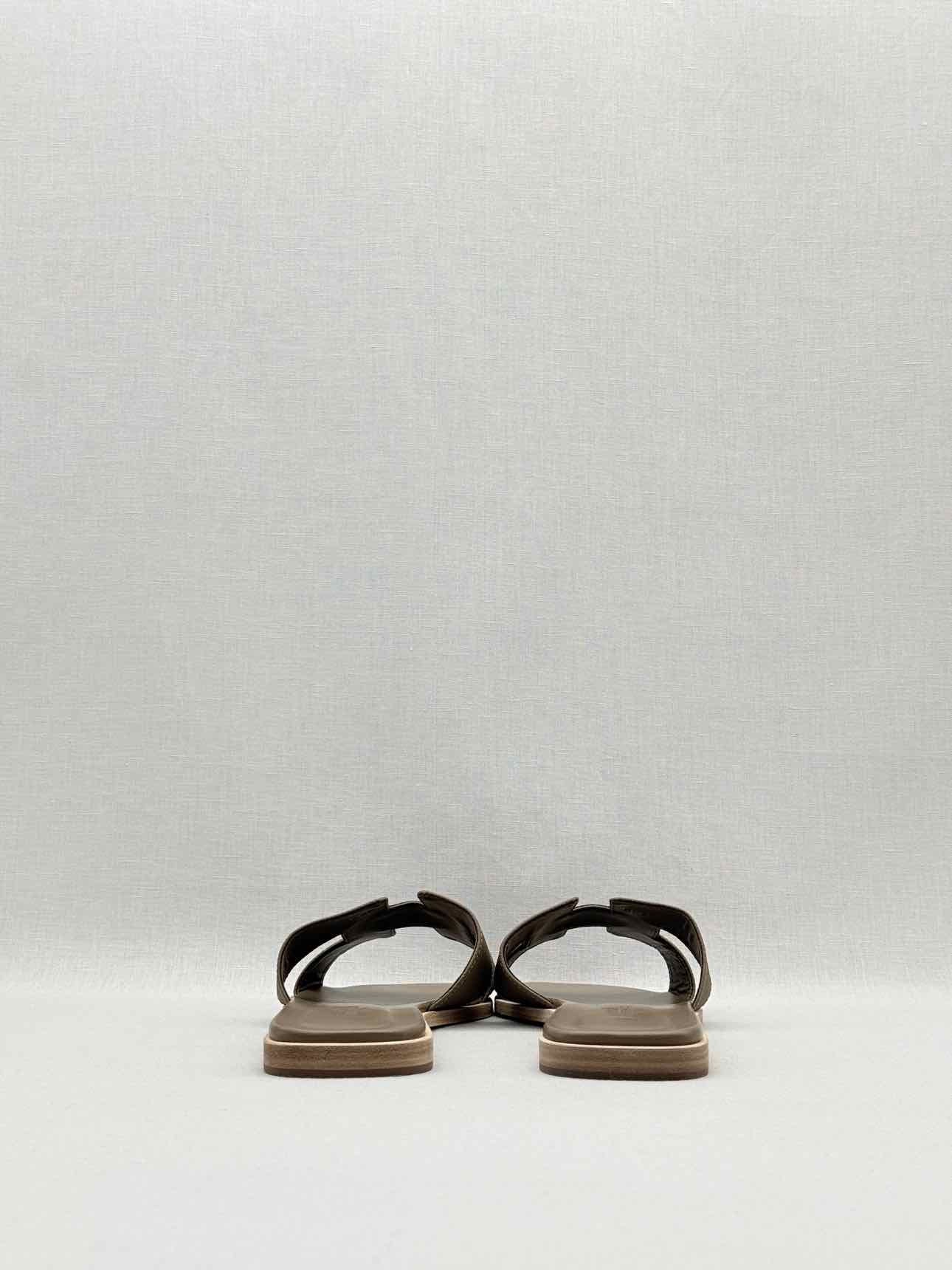 HERMES ORAN Etoupe Size EU 40 Sandals