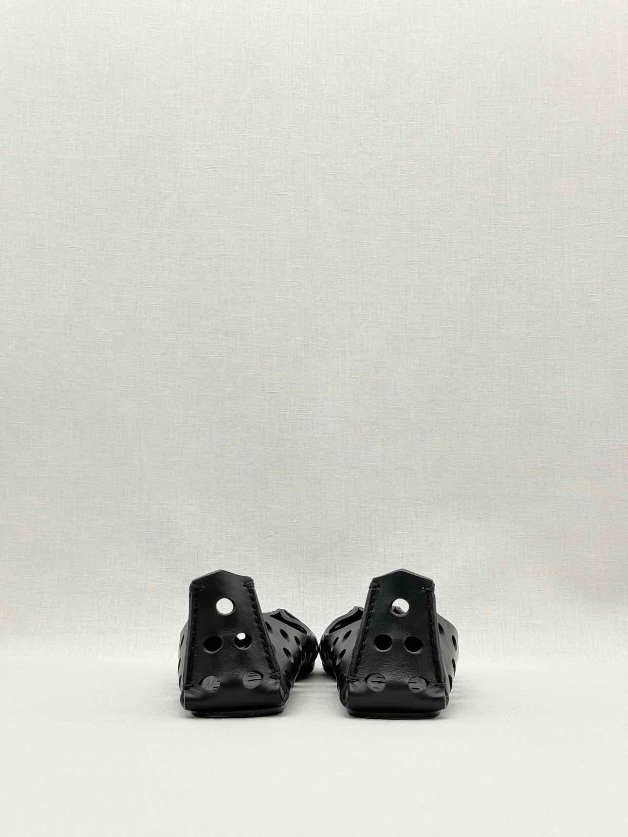 ALAIA Black Perforated Size EU 40 Ballet Flats