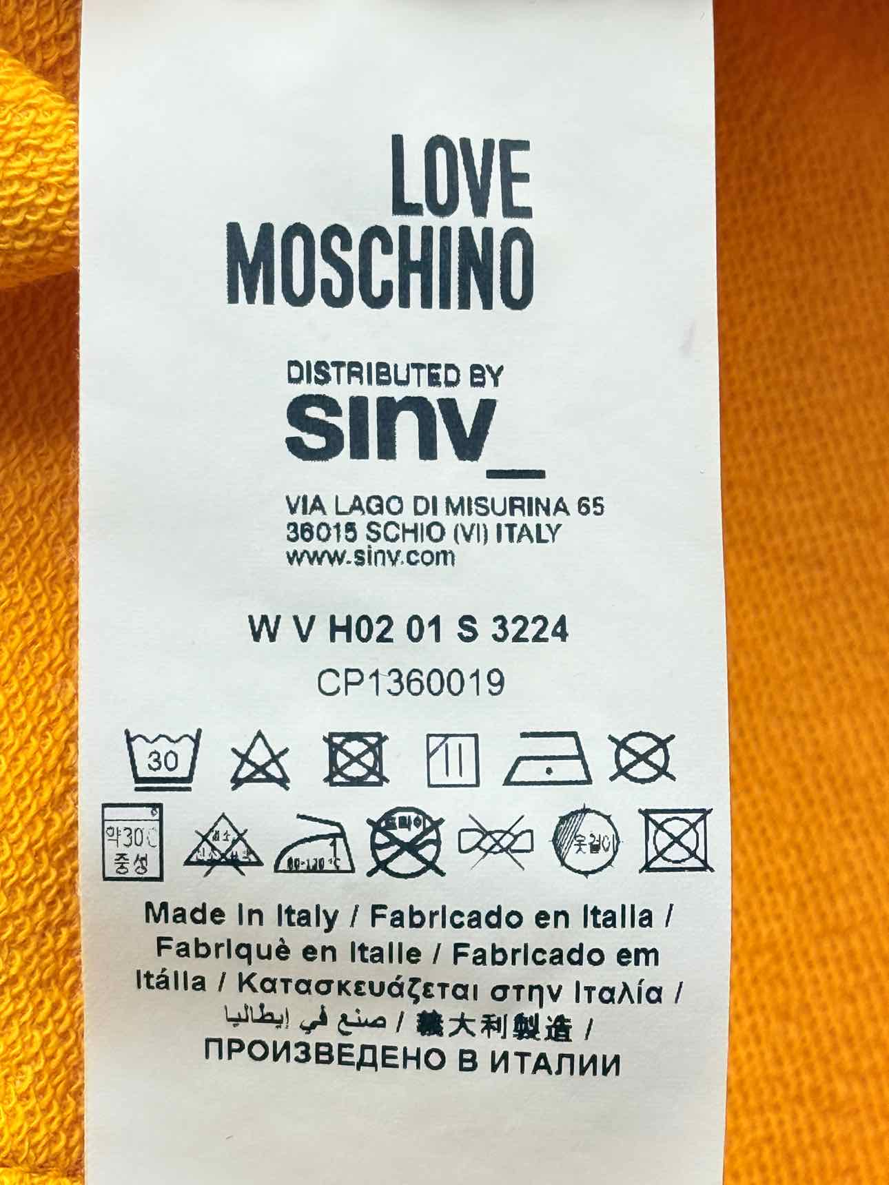 LOVE MOSCHINO Yellow Size US 6 Short Dress